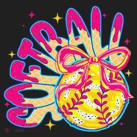Softball Drip Coquette Bow Softball Game Day Softball Mama Golf Towel thumb 3