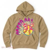 Softball Drip Coquette Bow Softball Game Day Softball Mama Hoodie thumb 0