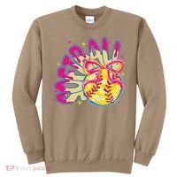 Softball Drip Coquette Bow Softball Game Day Softball Mama Sweatshirt thumb 0