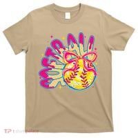 Softball Drip Coquette Bow Softball Game Day Softball Mama T-Shirt thumb 0