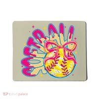 Softball Drip Coquette Bow Softball Game Day Softball Mama Mousepad thumb 0