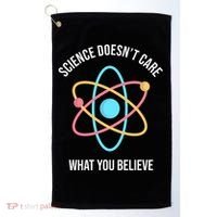 Science Doesn't Care What You Believe Atom Golf Towel thumb 0