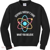 Science Doesn't Care What You Believe Atom Kids Sweatshirt thumb 0