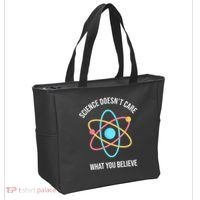 Science Doesn't Care What You Believe Atom Tote Bag thumb 2