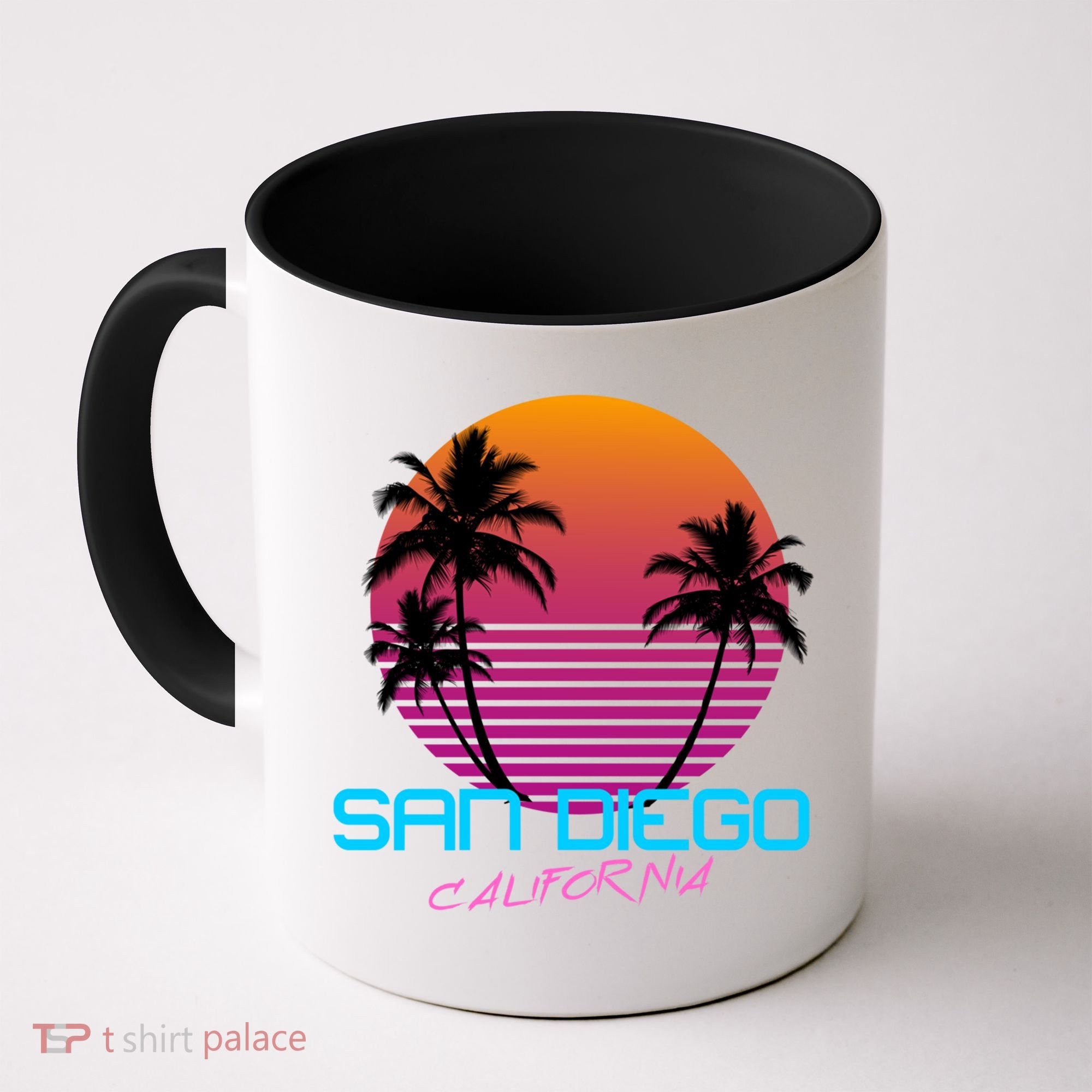 San Diego California Retro 80s Funny Gift Coffee Mug