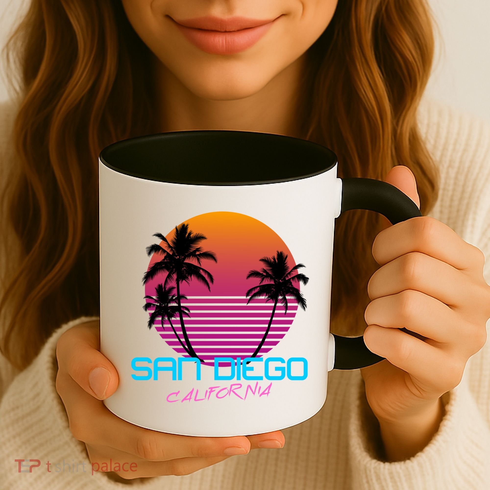 San Diego California Retro 80s Funny Gift Coffee Mug