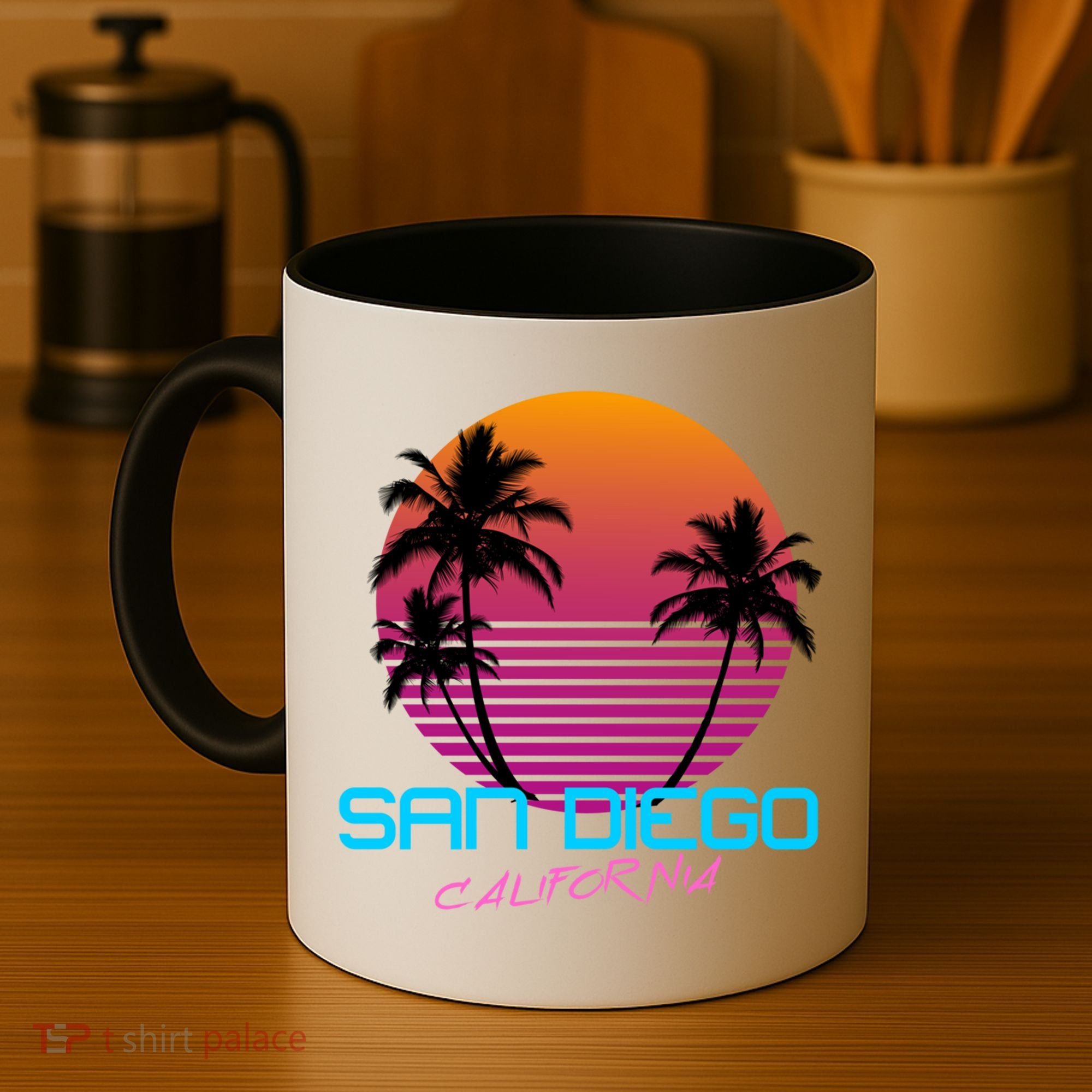 San Diego California Retro 80s Funny Gift Coffee Mug