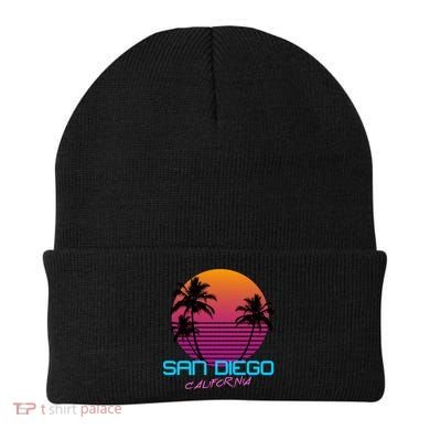 San Diego California Retro 80s Funny Gift Beanie
