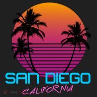 San Diego California Retro 80s Funny Gift Beanie thumb 2