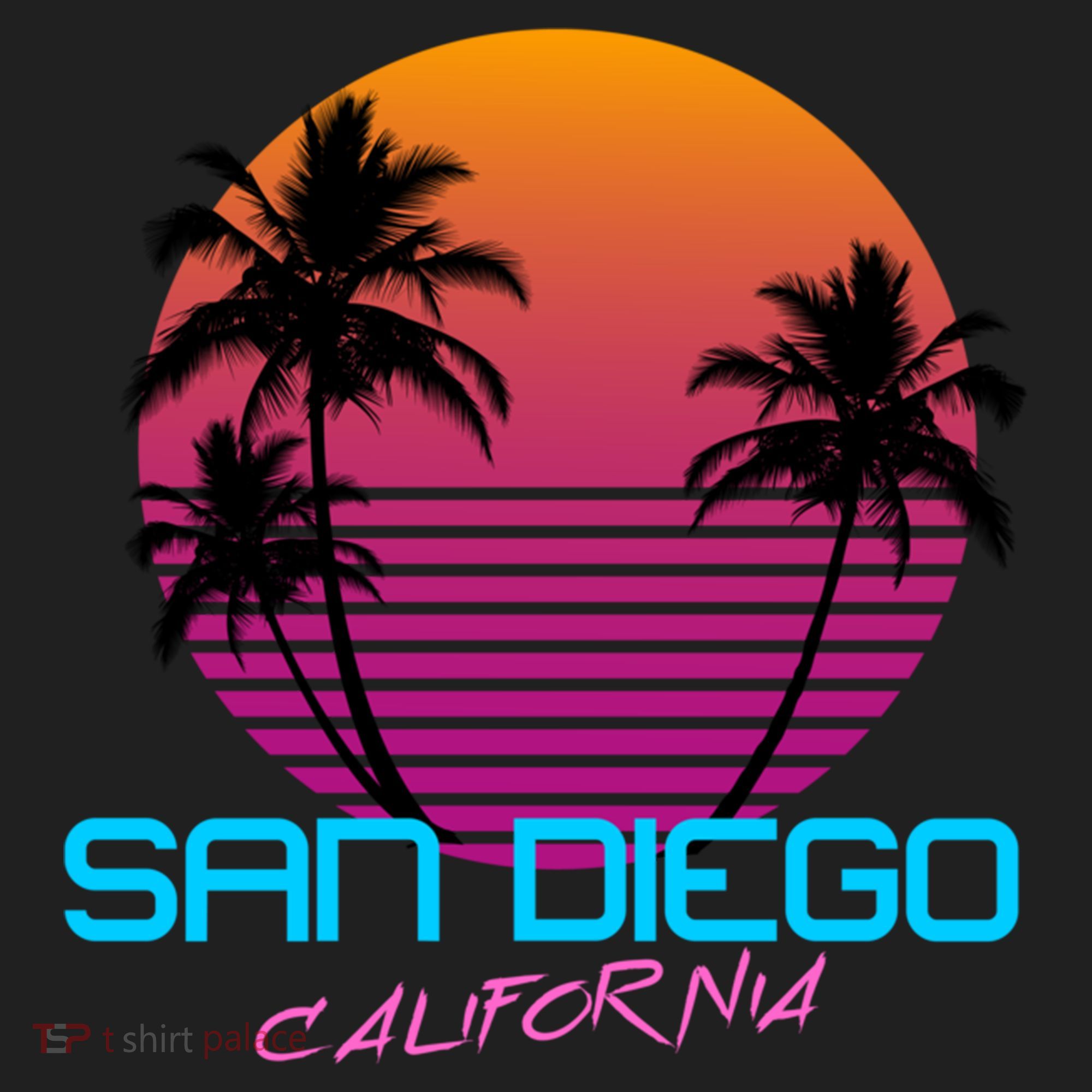San Diego California Retro 80s Funny Gift Beanie