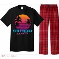 San Diego California Retro 80s Funny Gift Pajama Set thumb 0