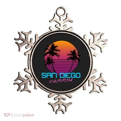 San Diego California Retro 80s Funny Gift Ornament