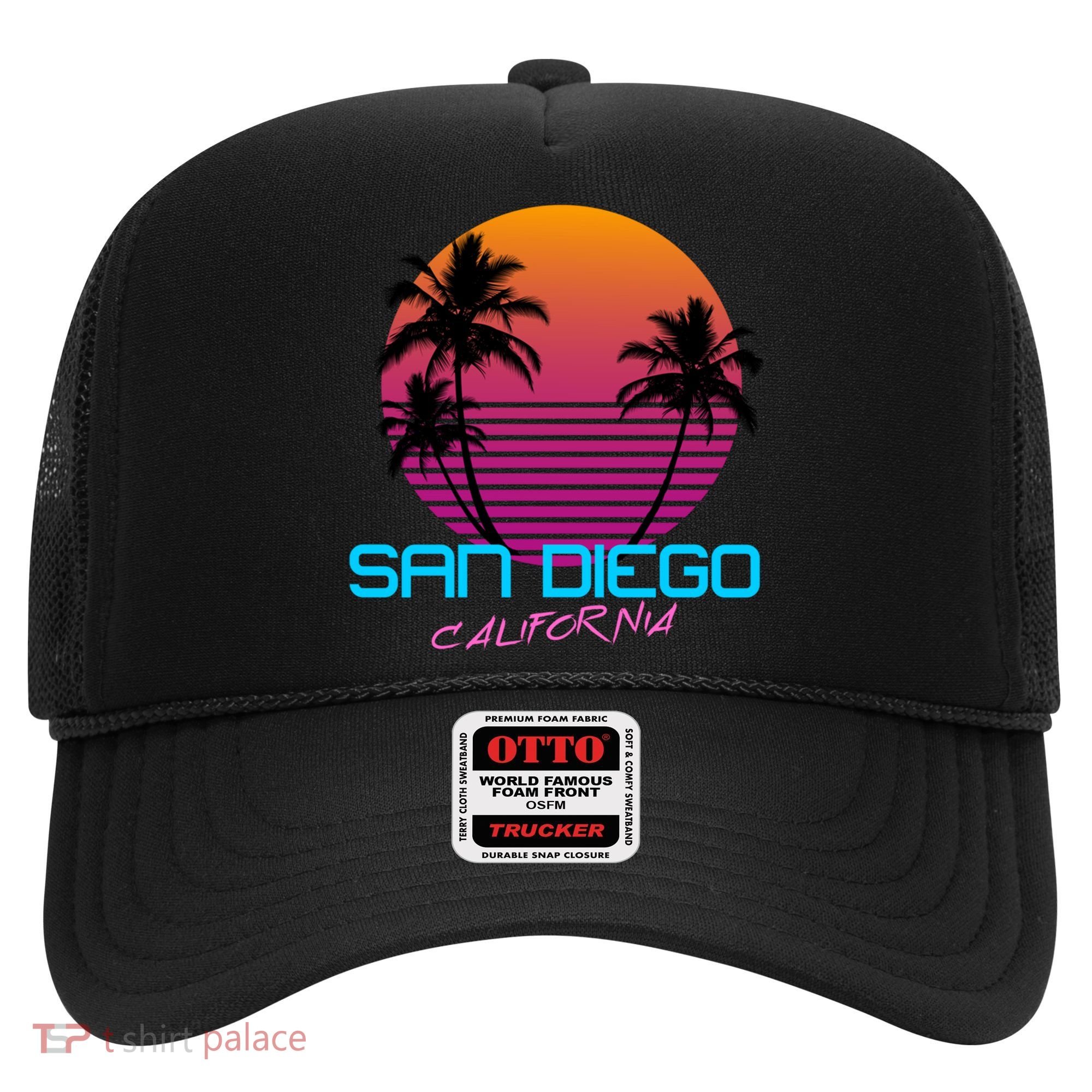 San Diego California Retro 80s Funny Gift Hat