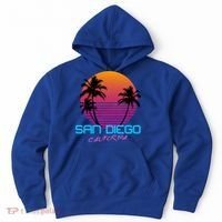 San Diego California Retro 80s Funny Gift Hoodie thumb 0