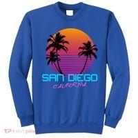 San Diego California Retro 80s Funny Gift Sweatshirt thumb 0