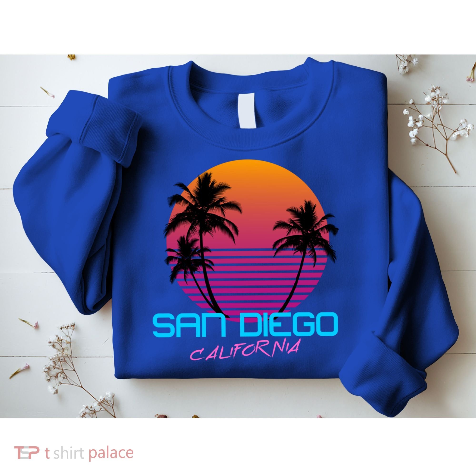 San Diego California Retro 80s Funny Gift Sweatshirt