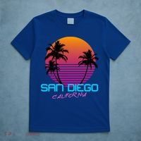 San Diego California Retro 80s Funny Gift T-Shirt thumb 5