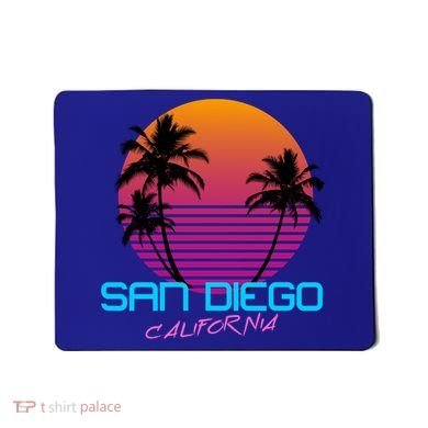 San Diego California Retro 80s Funny Gift Mousepad