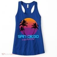San Diego California Retro 80s Funny Gift Women's Tank Top thumb 0