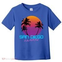 San Diego California Retro 80s Funny Gift Toddler T-Shirt thumb 0