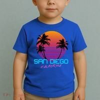 San Diego California Retro 80s Funny Gift Toddler T-Shirt thumb 2