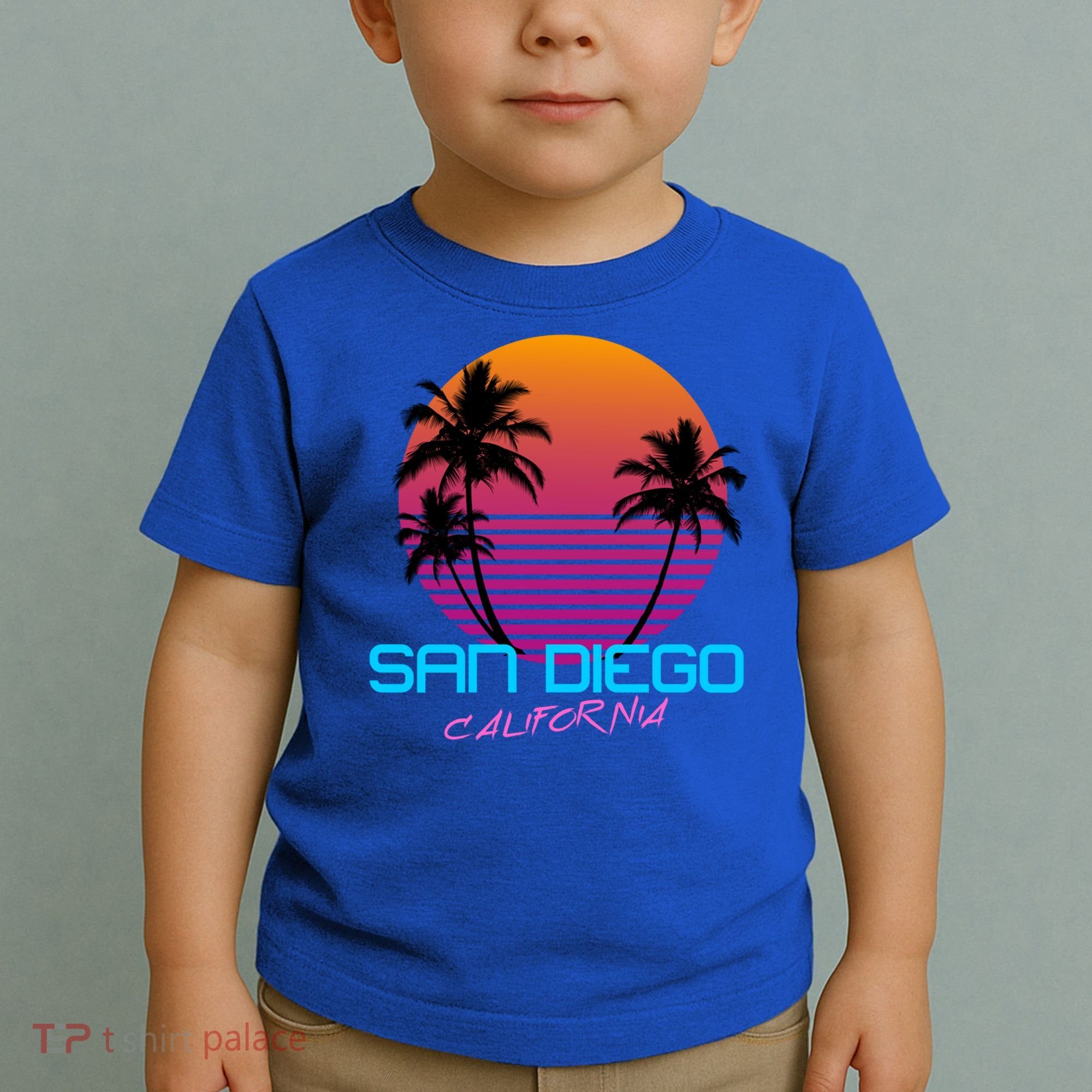 San Diego California Retro 80s Funny Gift Toddler T-Shirt