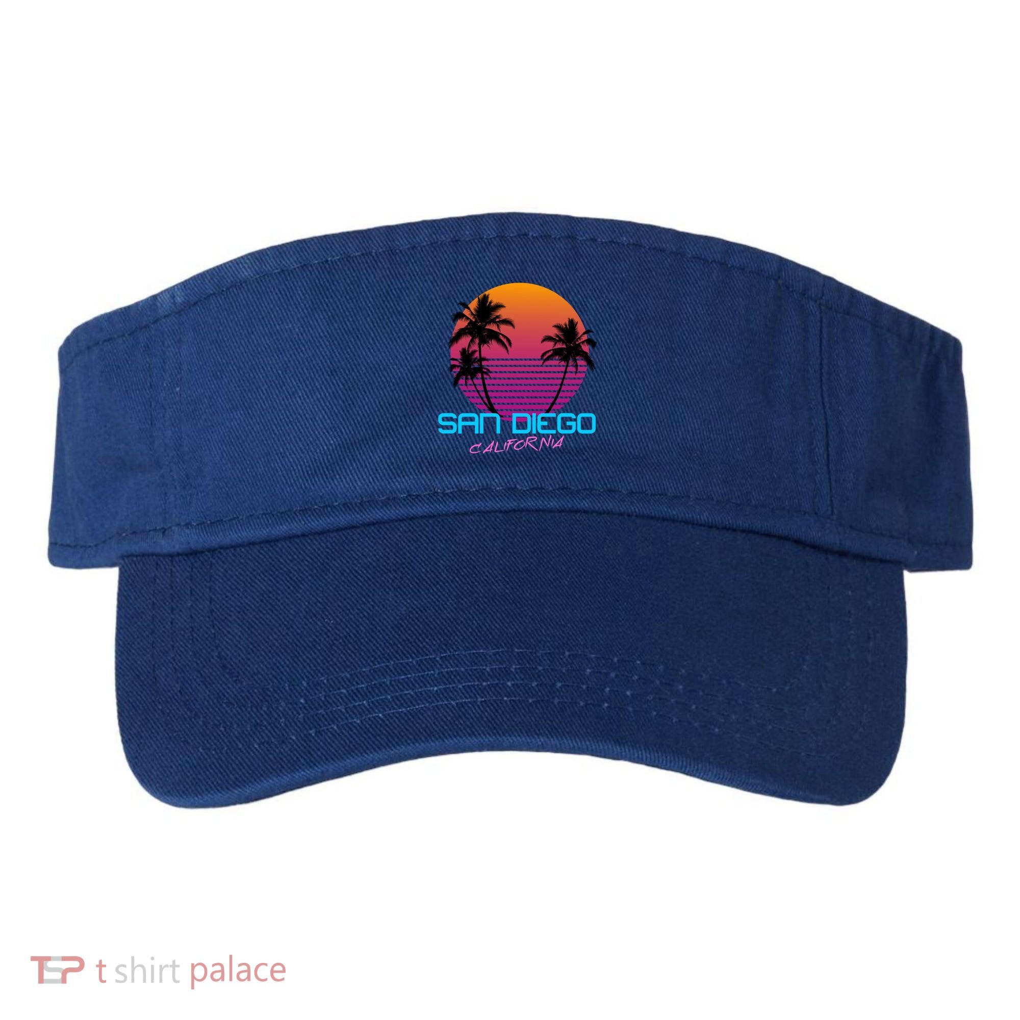 San Diego California Retro 80s Funny Gift Visor