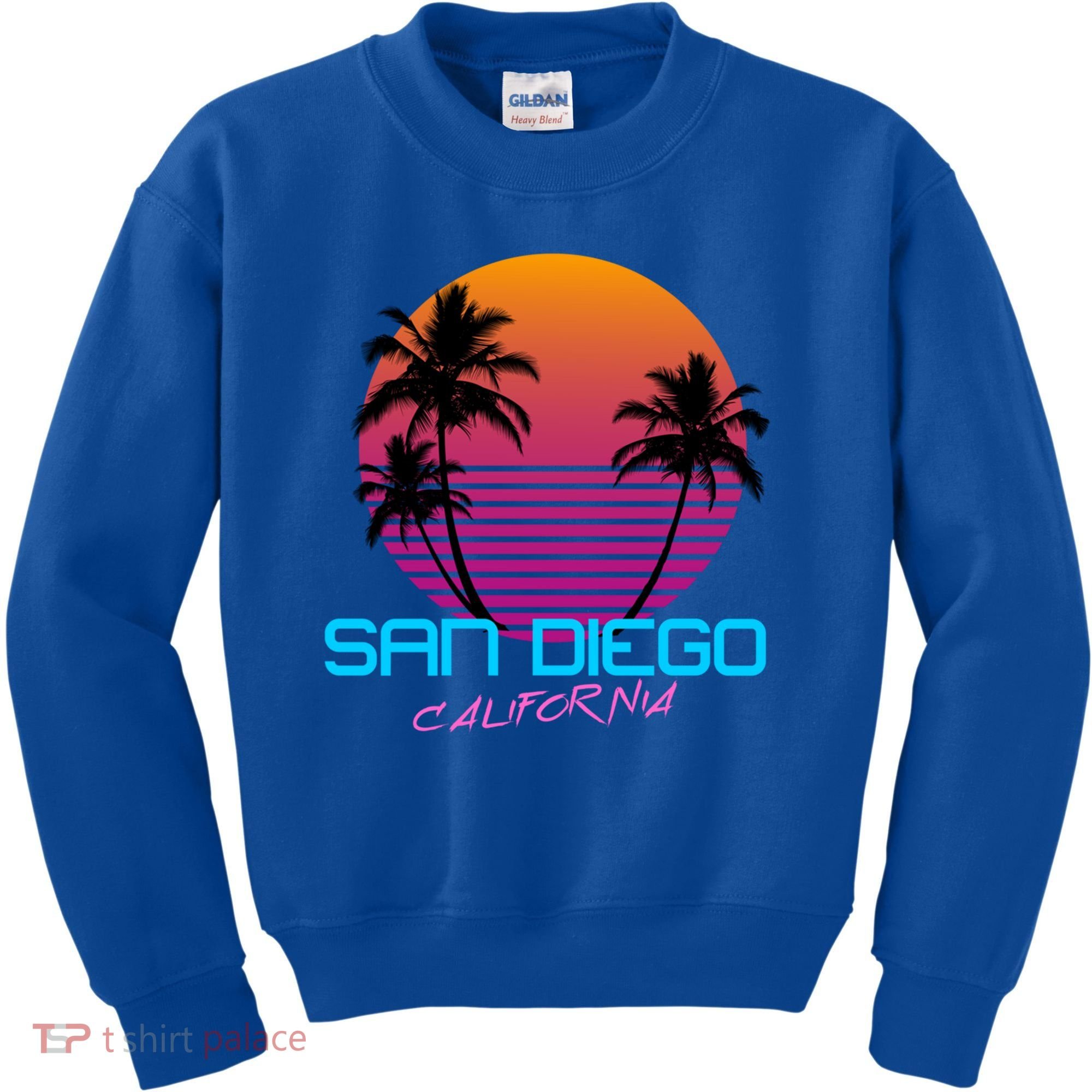 San Diego California Retro 80s Funny Gift Kids Sweatshirt