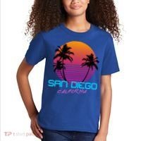 San Diego California Retro 80s Funny Gift Kids T-Shirt thumb 2