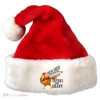 Shut Da Cluck Up Pass The Taters And Gravy Thanksgiving Gift Cute Gift Santa Hat thumb 0