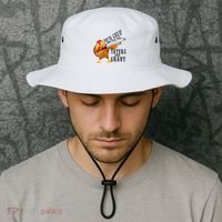 Shut Da Cluck Up Pass The Taters And Gravy Thanksgiving Gift Cute Gift Bucket Hat thumb 2