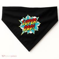 Super Dad Comic Book Superhero Fathers Day USA-Made Doggie Bandana thumb 0