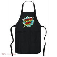 Super Dad Comic Book Superhero Fathers Day Apron thumb 0