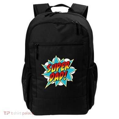 Super Dad Comic Book Superhero Fathers Day Backpack
