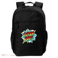 Super Dad Comic Book Superhero Fathers Day Backpack thumb 0
