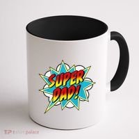 Super Dad Comic Book Superhero Fathers Day Coffee Mug thumb 1