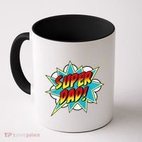 Super Dad Comic Book Superhero Fathers Day Coffee Mug thumb 0
