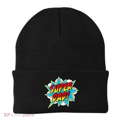 Super Dad Comic Book Superhero Fathers Day Beanie