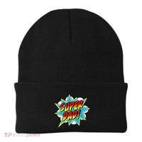 Super Dad Comic Book Superhero Fathers Day Beanie thumb 0