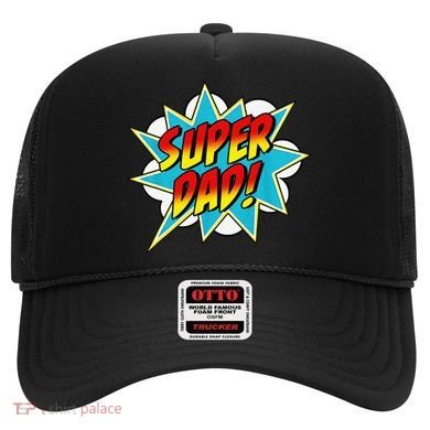 Super Dad Comic Book Superhero Fathers Day Hat