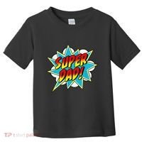 Super Dad Comic Book Superhero Fathers Day Toddler T-Shirt thumb 0