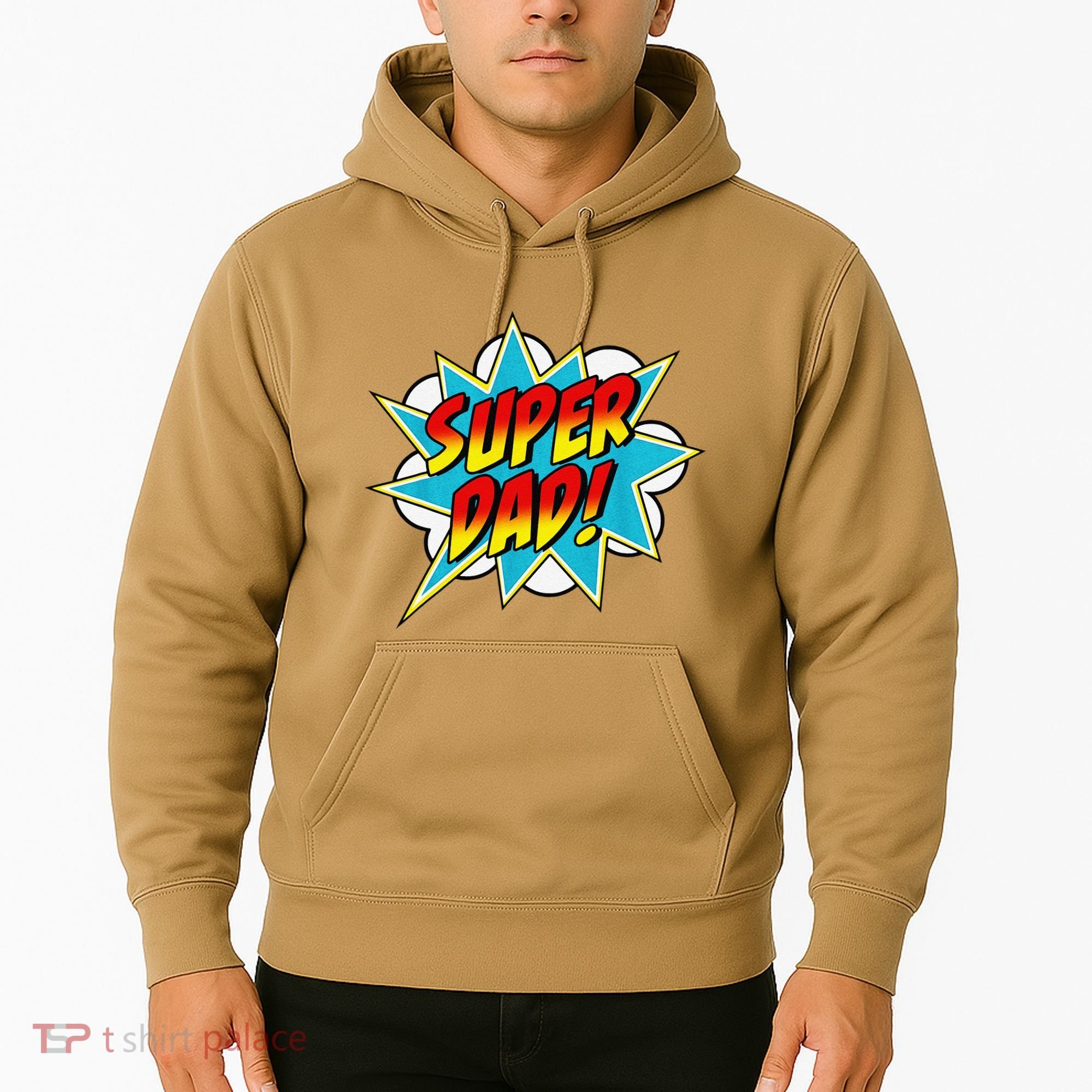 Super Dad Comic Book Superhero Fathers Day Hoodie