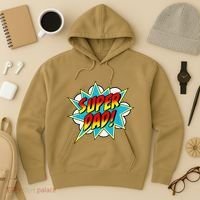 Super Dad Comic Book Superhero Fathers Day Hoodie thumb 3