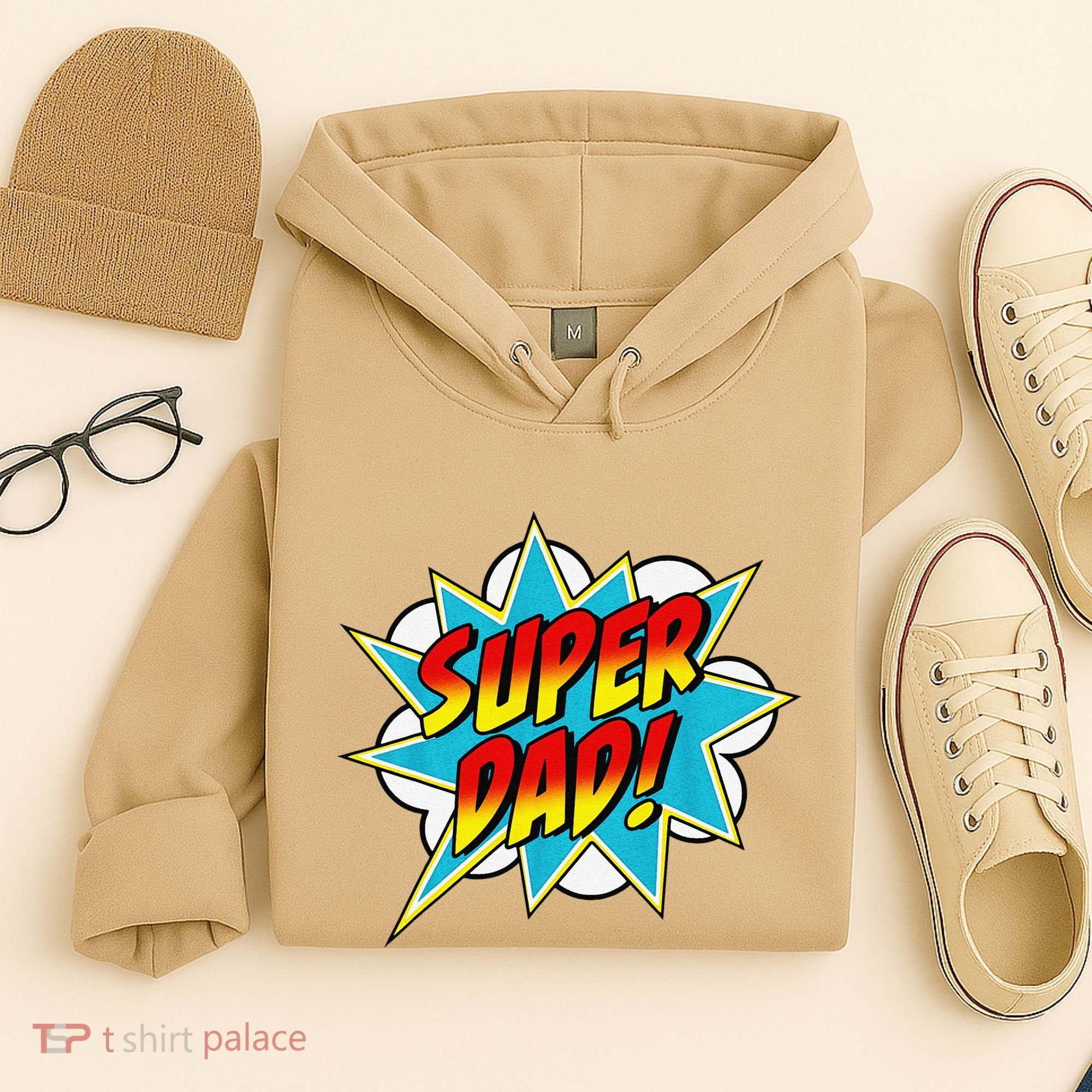 Super Dad Comic Book Superhero Fathers Day Hoodie