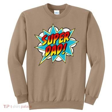 Super Dad Comic Book Superhero Fathers Day Sweatshirt