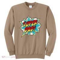 Super Dad Comic Book Superhero Fathers Day Sweatshirt thumb 0