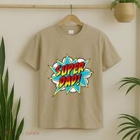 Super Dad Comic Book Superhero Fathers Day T-Shirt thumb 2