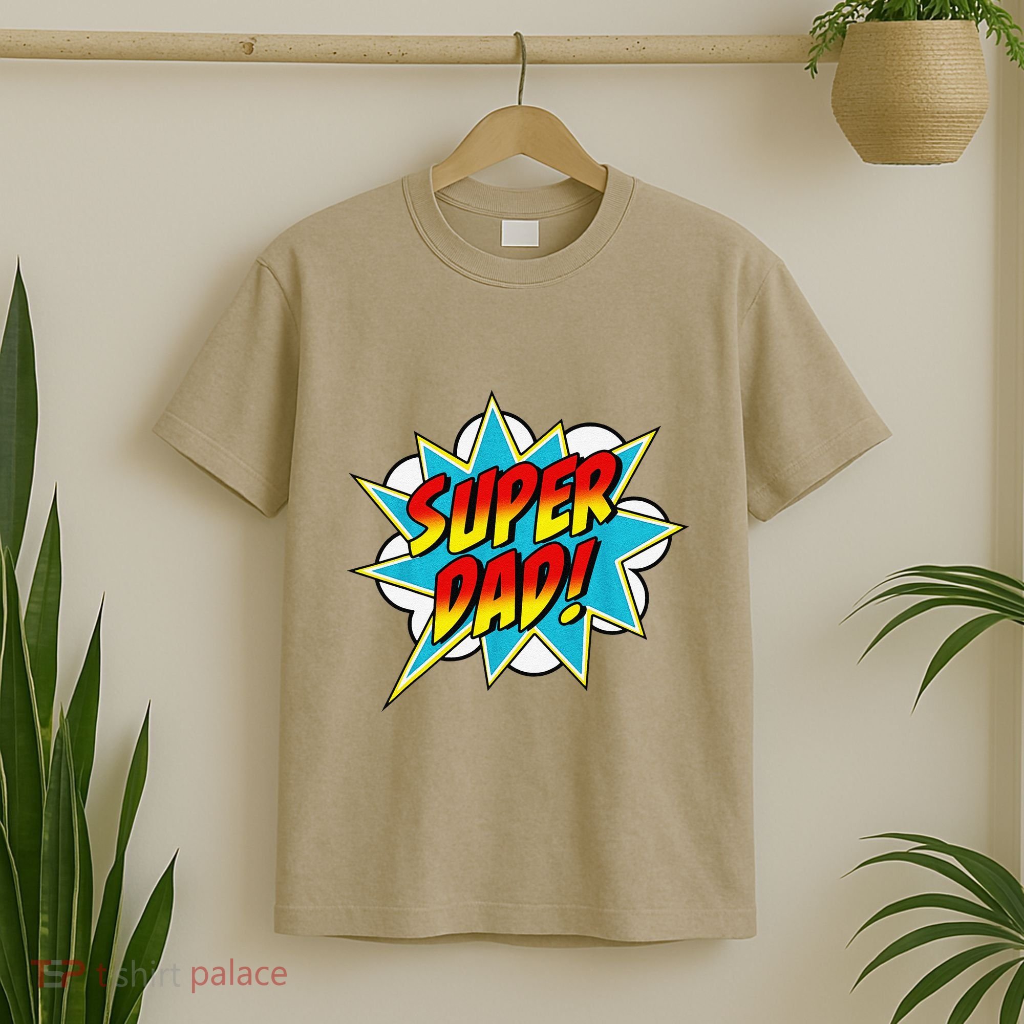 Super Dad Comic Book Superhero Fathers Day T-Shirt