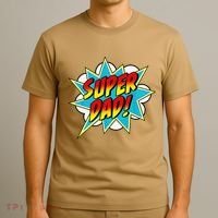 Super Dad Comic Book Superhero Fathers Day T-Shirt thumb 3