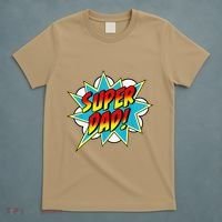 Super Dad Comic Book Superhero Fathers Day T-Shirt thumb 5